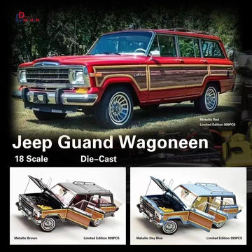 JEEP GRAND WAGONEER 1989 - BORDEAUX / WOOD