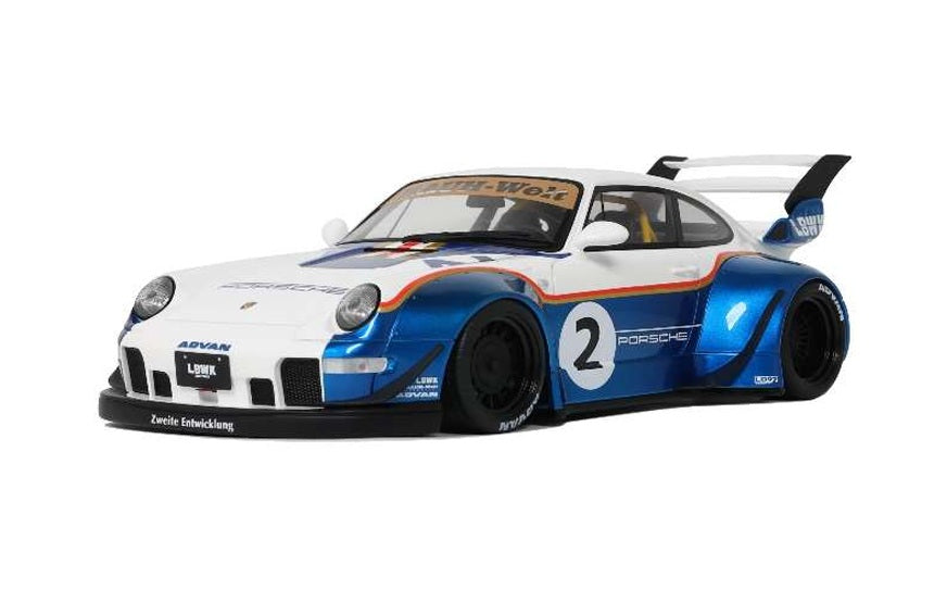Porsche RWB X Liberty Walk 2023 White / Blue