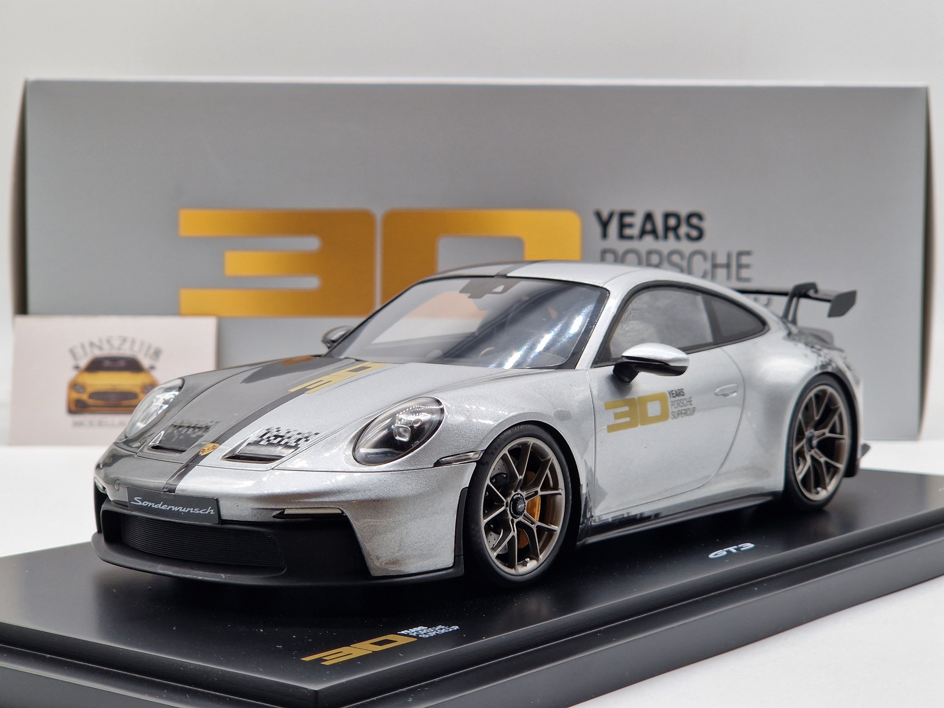 Porsche 911 GT3 (992) 2022 30 Years Of Porsche Supercup ''Sonderwunsch'' Silver / Black