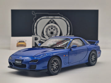 Maxda RX-7 Spirit R15 Blue with Engine