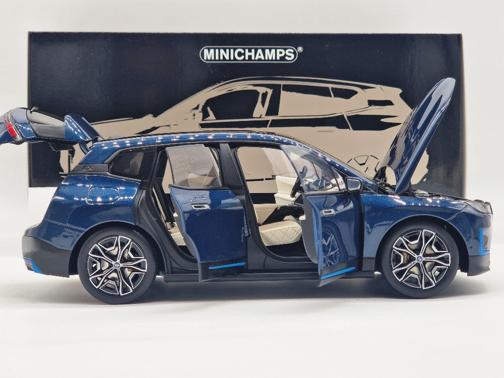 BMW iX Blue Metallic 2022 (All Open)