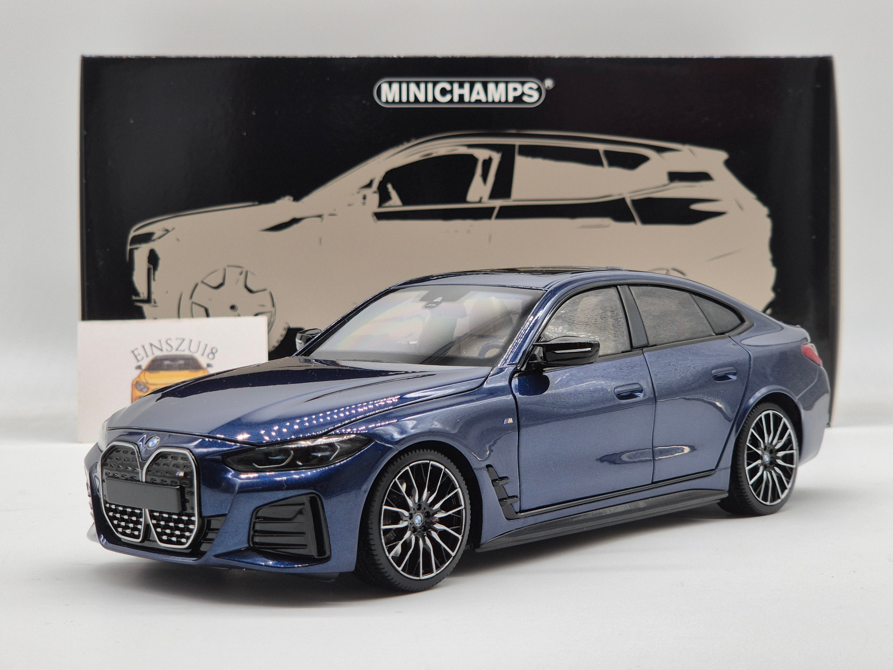 BMW i4 M50 2022 Blue Metallic (All Open)