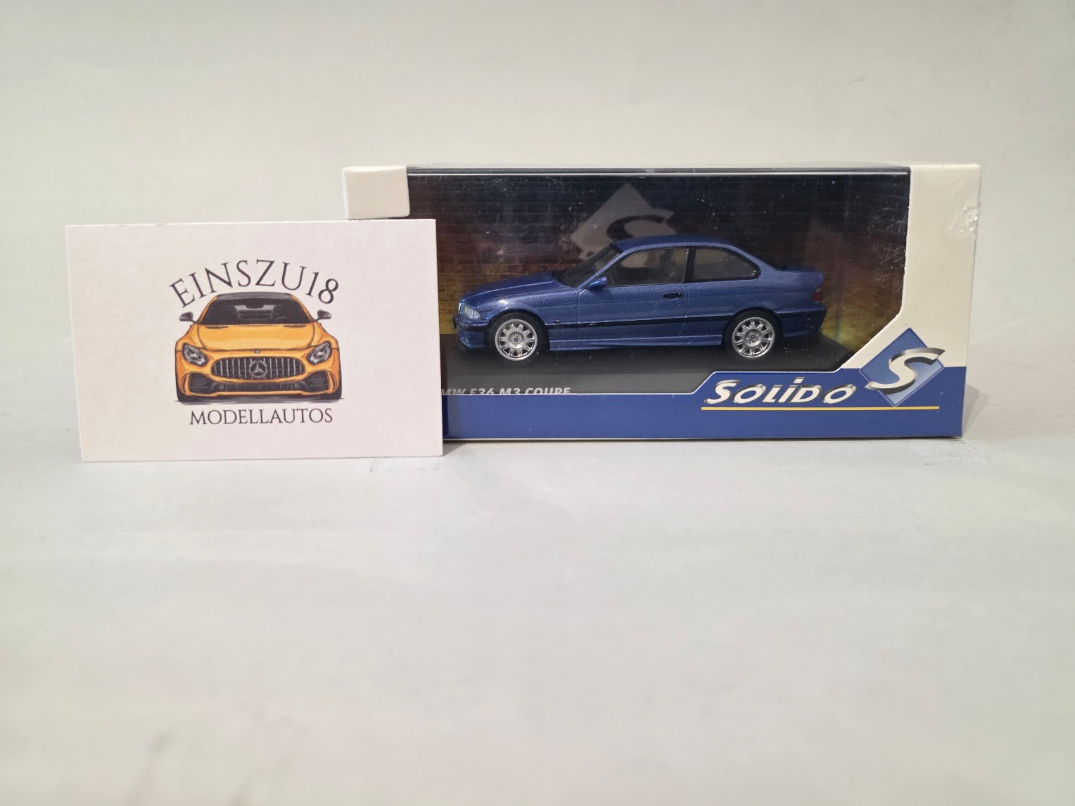 BMW E36 M3 Estoril Blue Solido BMW E36 Coupé M3 Estoril Blue 1999 – 1/43 (Neuf, Réf S4315202 BMW E36 M3 Estoril Blue Solido BMW E36 Coupé M3 Estoril Blue 1999 – 1/43 (Neuf, Réf S4315202