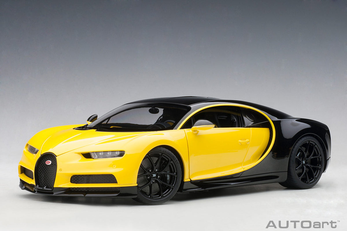 AUTOart 1:18 Bugatti Chiron 2017 Jaune Molsheim Yellow /