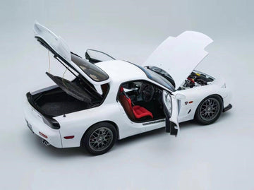 Maxda RX-7 Spirit R15 White with Engine