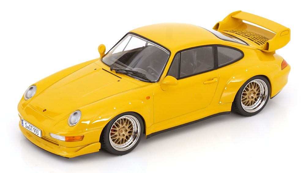 Porsche 911 (993) GT2 1996 BBS rims yellow