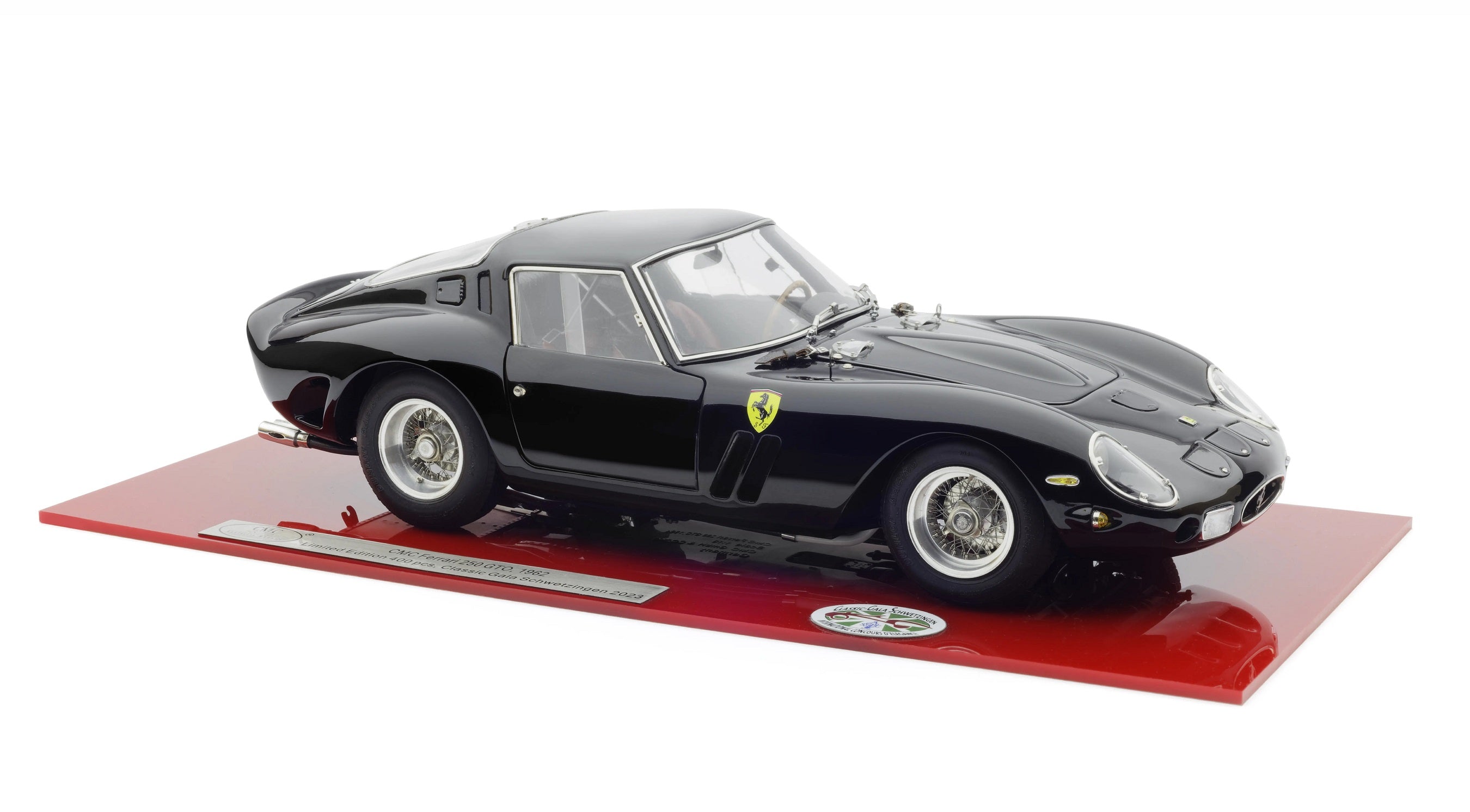 Ferrari 250 GTO Schwarz / rotes Interieur, Classic Gala Schwetzingen 2023