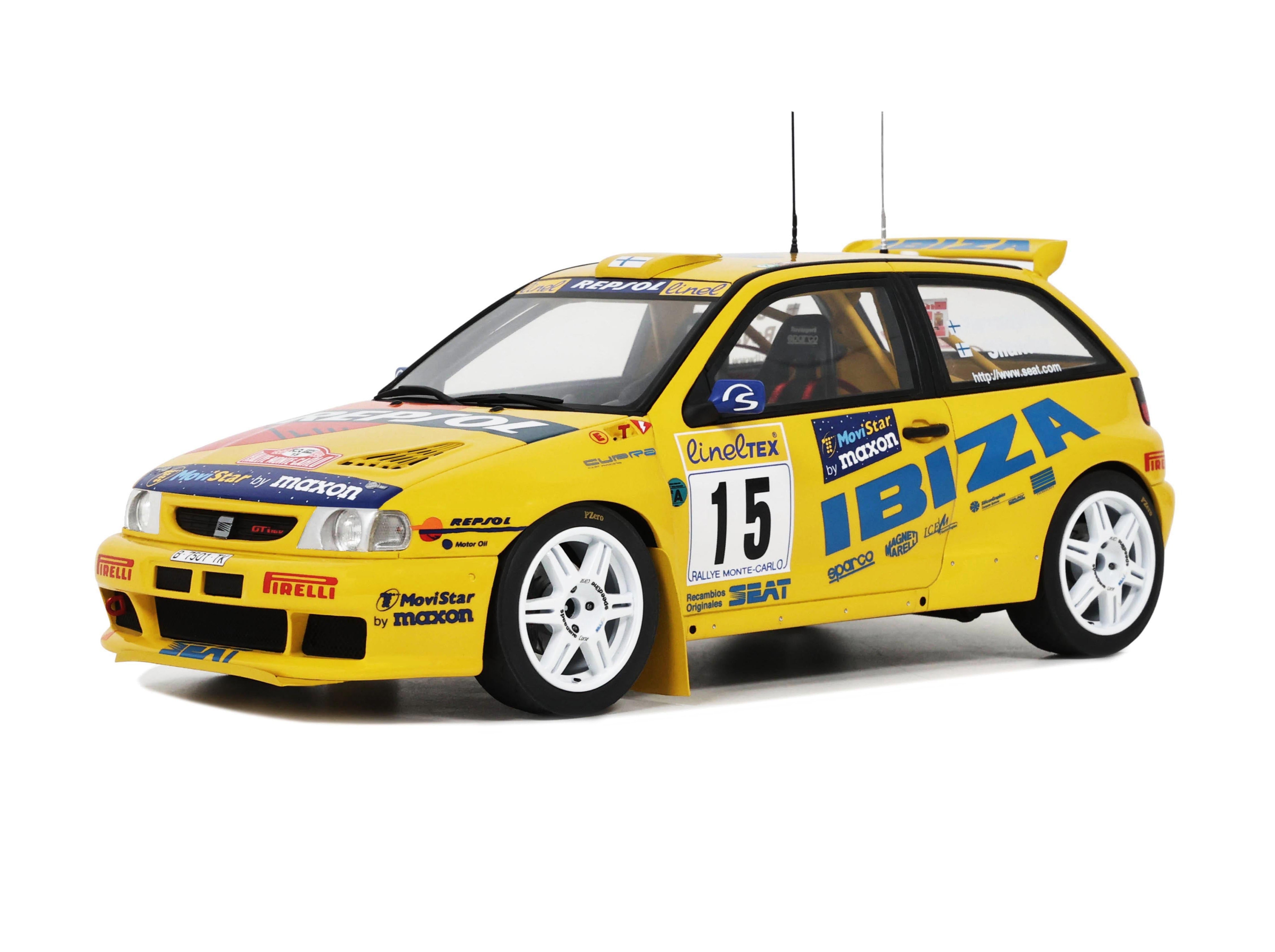 Seat Ibiza Kitcar Yellow H.Rovanpera Rallye Monte Carlo 1998