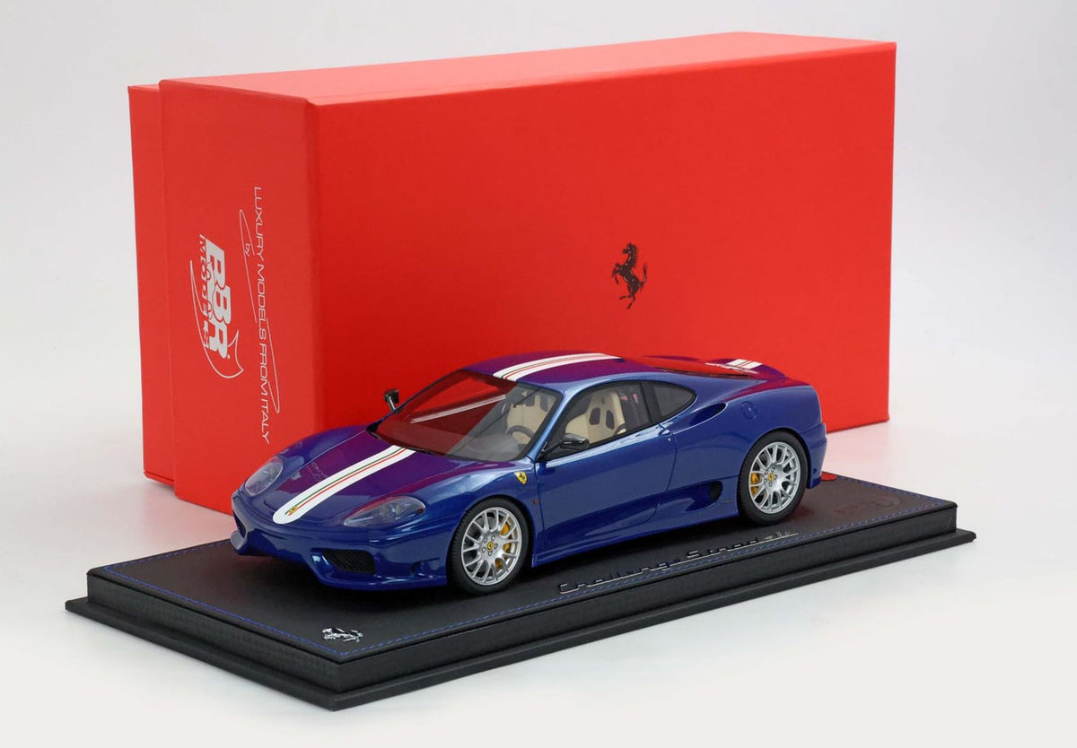 Ferrari 360 Challenge Stradale Blu Tour de France with italian stripe - P18262C