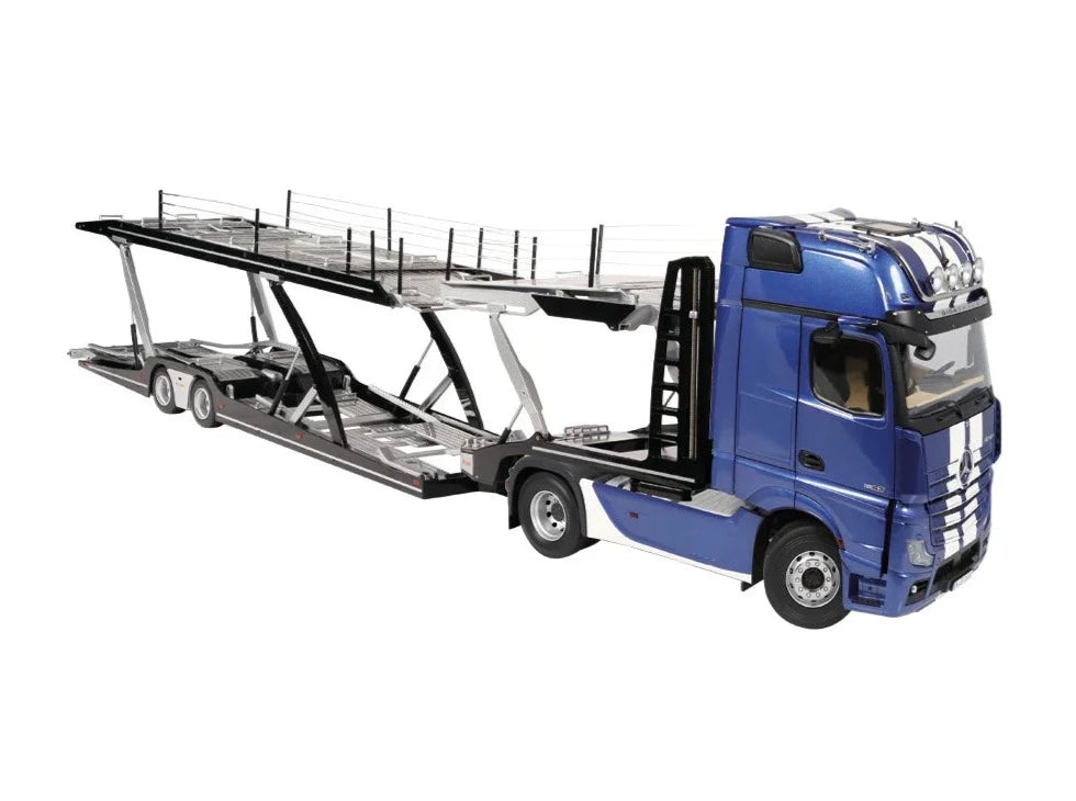 Mercedes-Benz Actros GigaSpace 4x2 & Lohr Autotransporter Blaumetallic / Streifen