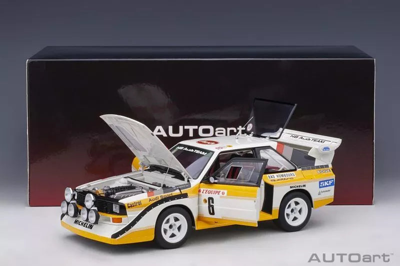 Audi Sport Quattro S1 Rallye Monte Carlo 1986 #6 Mikkola / Hertz