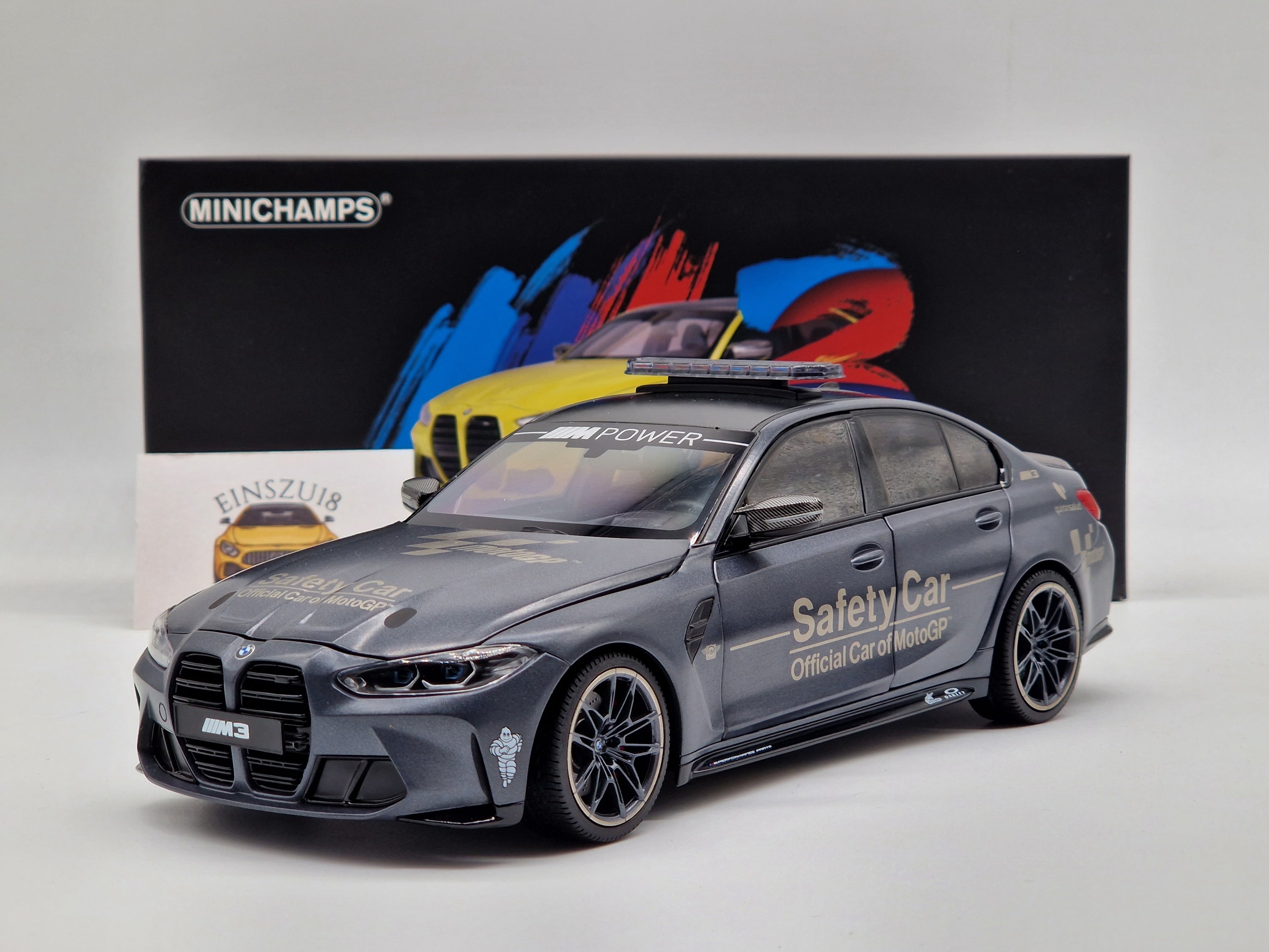 BMW M3 Competition G80 Safety Car Grey (All Open)