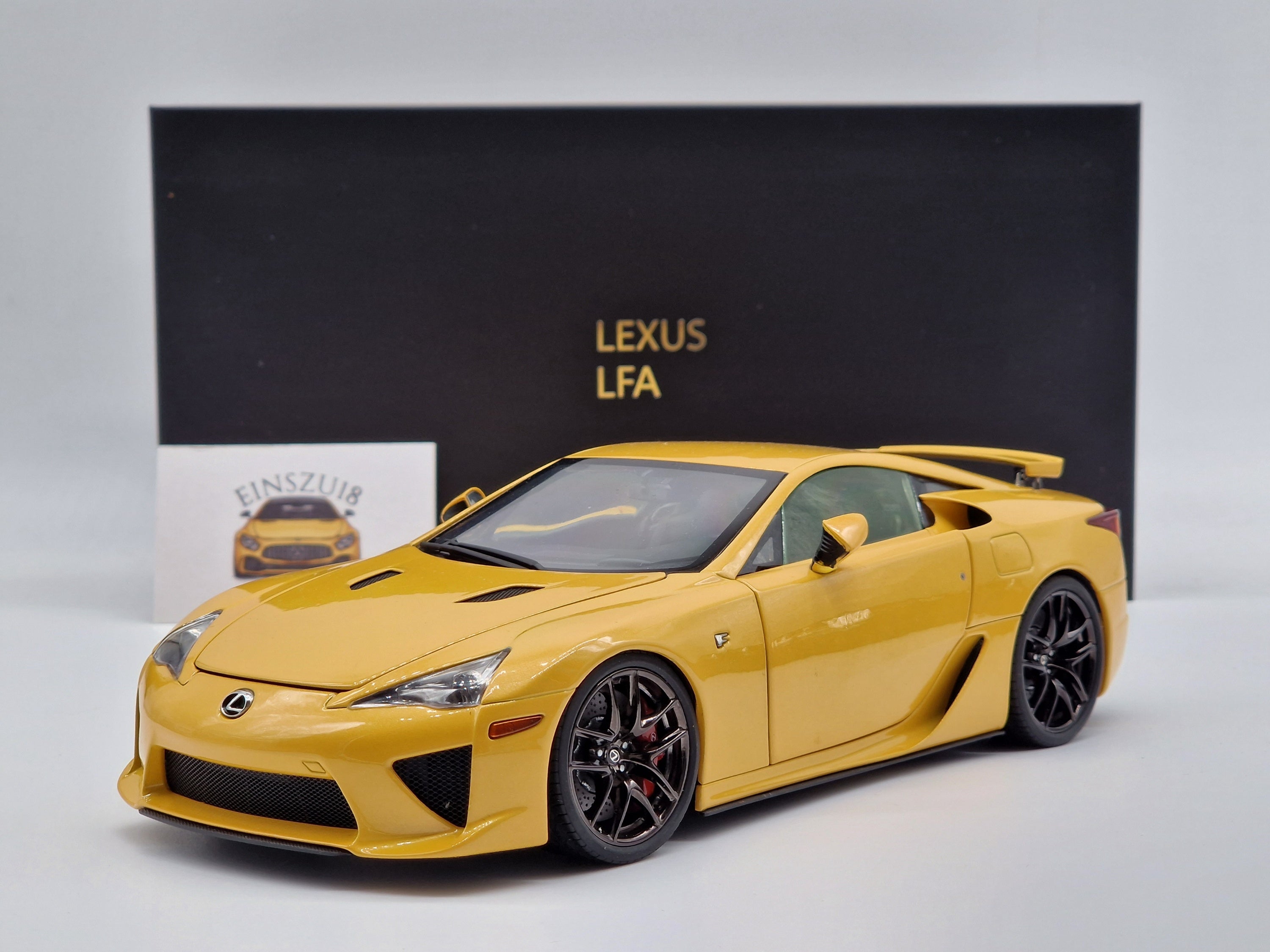 Lexus LFA Pearl Yellow Black Interior