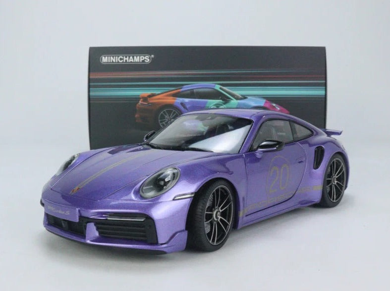 Porsche 911 (992) Turbo S Coupe Sport Design 2021 Viola (All Open)