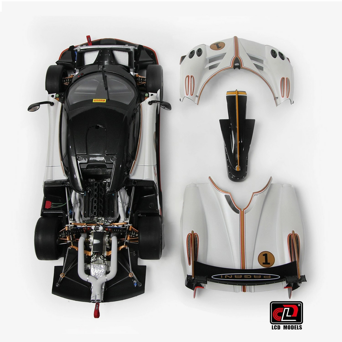 Pagani Huayra R Pearl White
