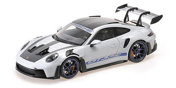 Porsche 911 (992) GT3 RS 2022 Grey Metallic Weissach Package / Blue Wheels & Decor