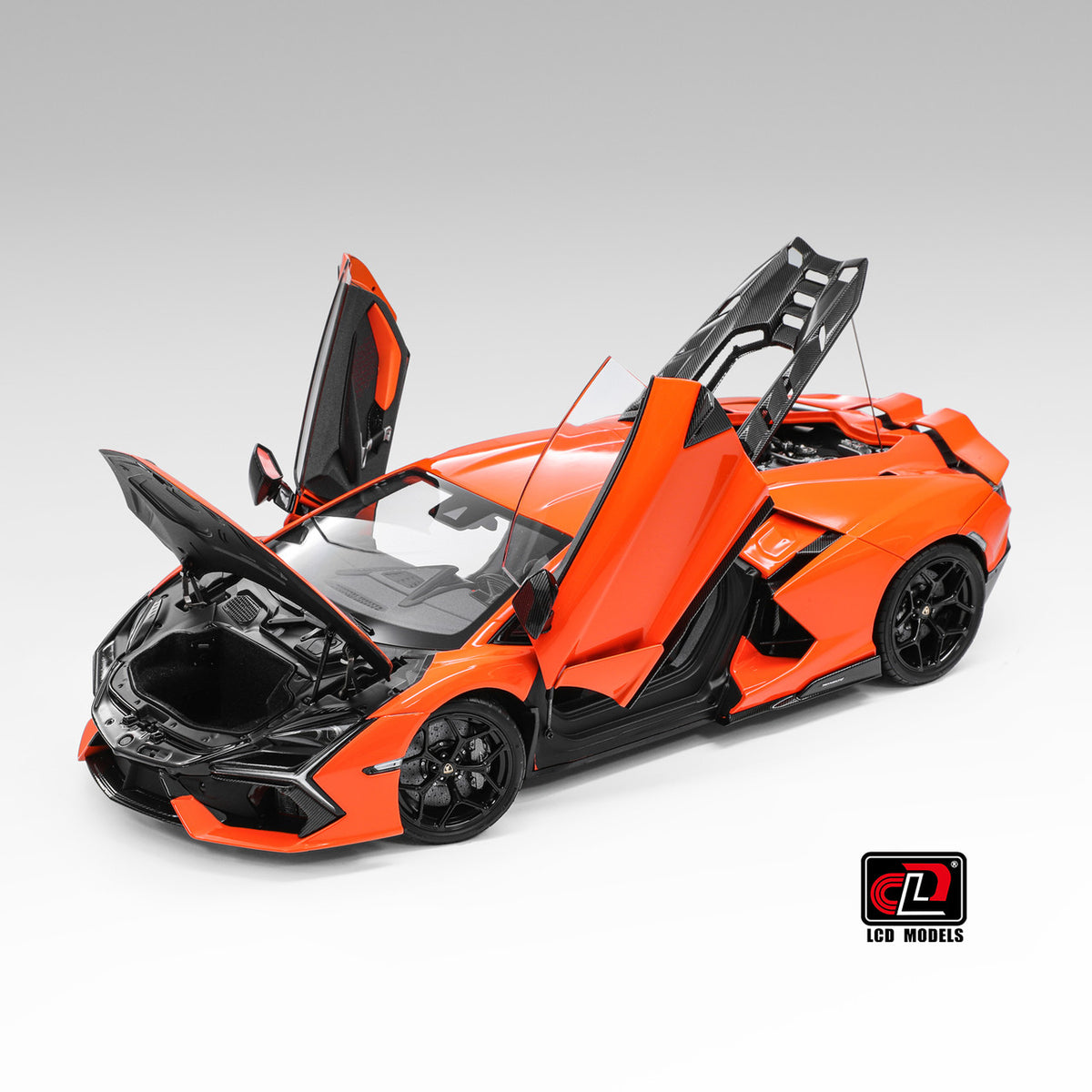 1:18 LCD Models - 2023 Lamborghini Revuelto Hybrid Orange LCD18026-OR