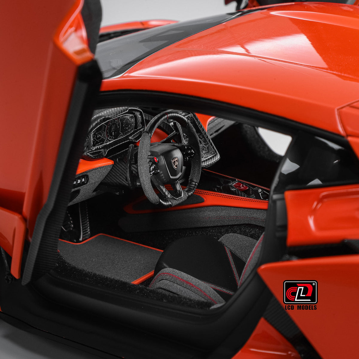 1:18 LCD Models - 2023 Lamborghini Revuelto Hybrid Orange LCD18026-OR
