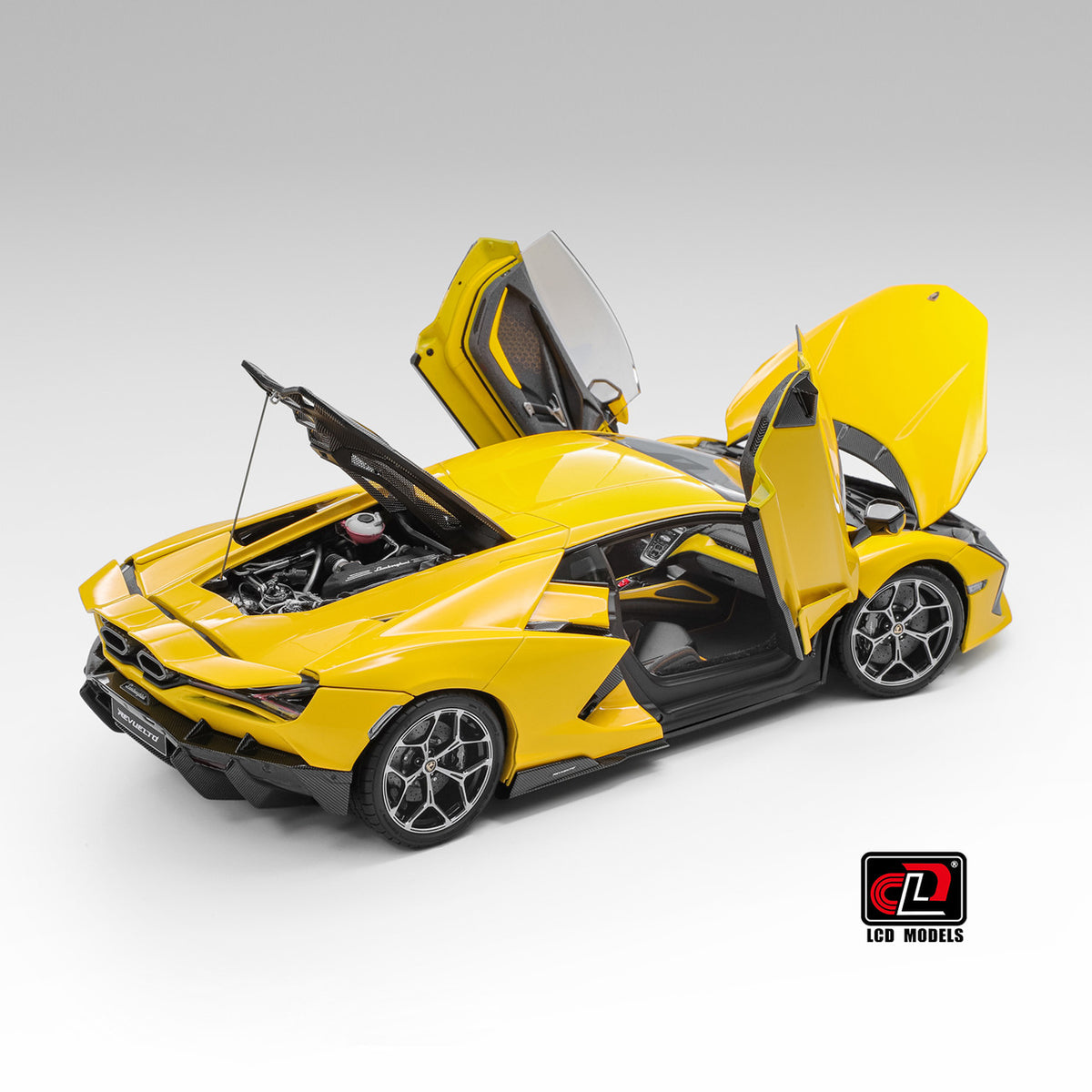 1:18 LCD Models - 2023 Lamborghini Revuelto Hybrid Yellow LCD18026-YE