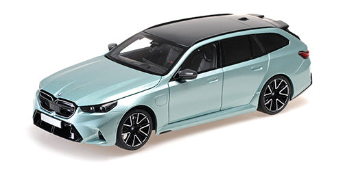 BMW M5 Touring 2024 Light Green Metallic (All Open)