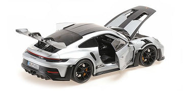 Porsche 911 (992) GT3 RS 2022 Silver Weissach Package / Black Wheels & Decor