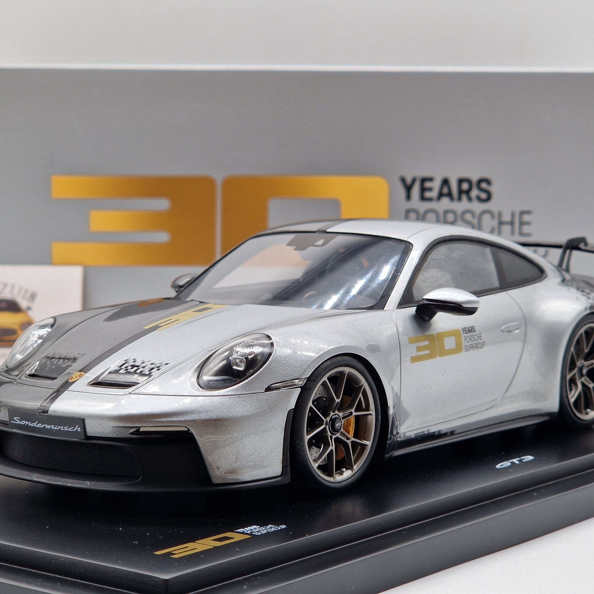 Porsche 911 GT3 (992) 2022 30 Years Of Porsche Supercup ''Sonderwunsch'' Silver / Black