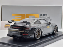 Lade das Bild in den Galerie-Viewer, Porsche 911 GT3 (992) 2022 30 Years Of Porsche Supercup &#39;&#39;Sonderwunsch&#39;&#39; Silver / Black
