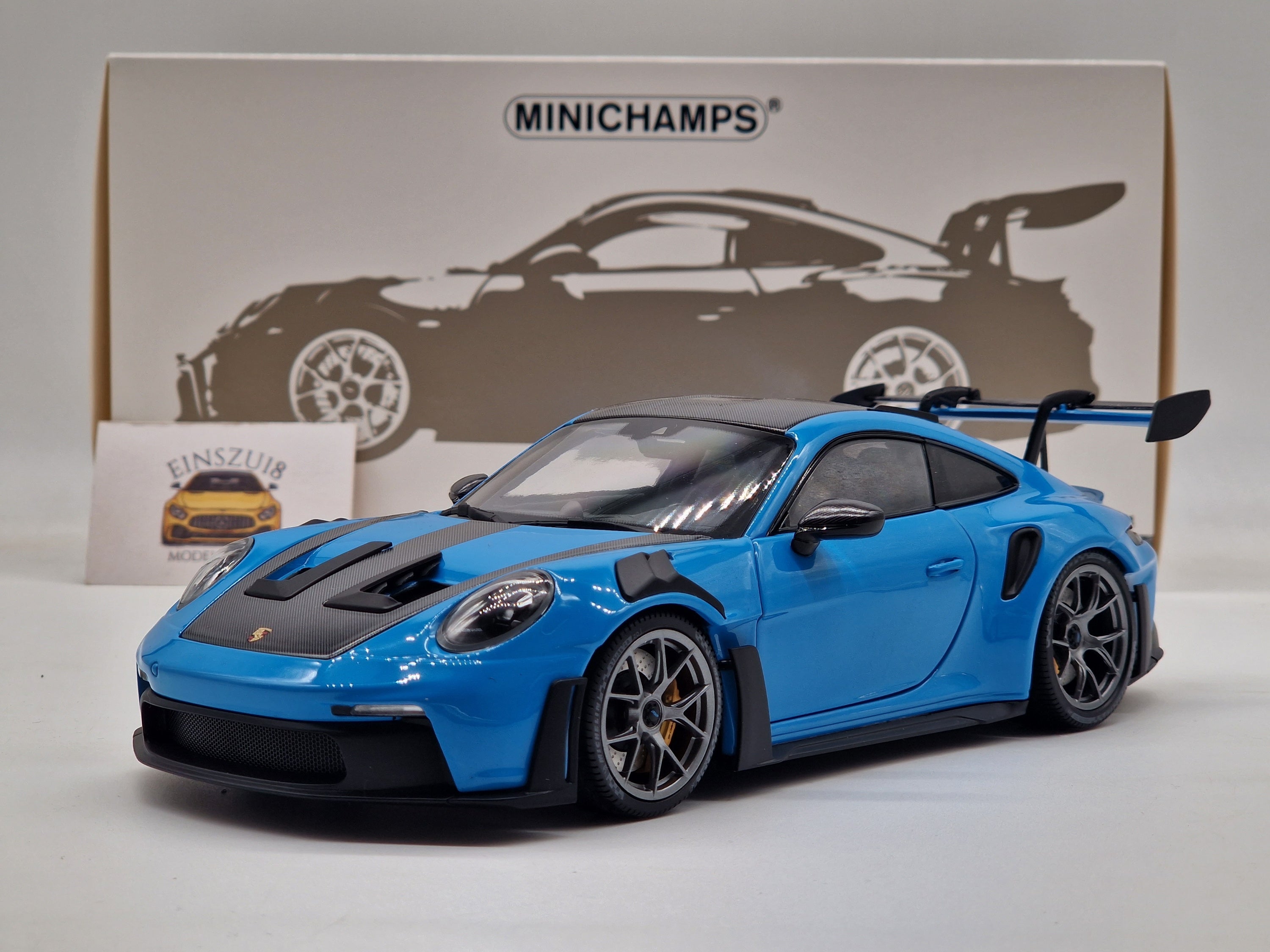 Porsche 911 (992) GT3 RS 2024 Blue Weissach Package / Darksilver Wheels