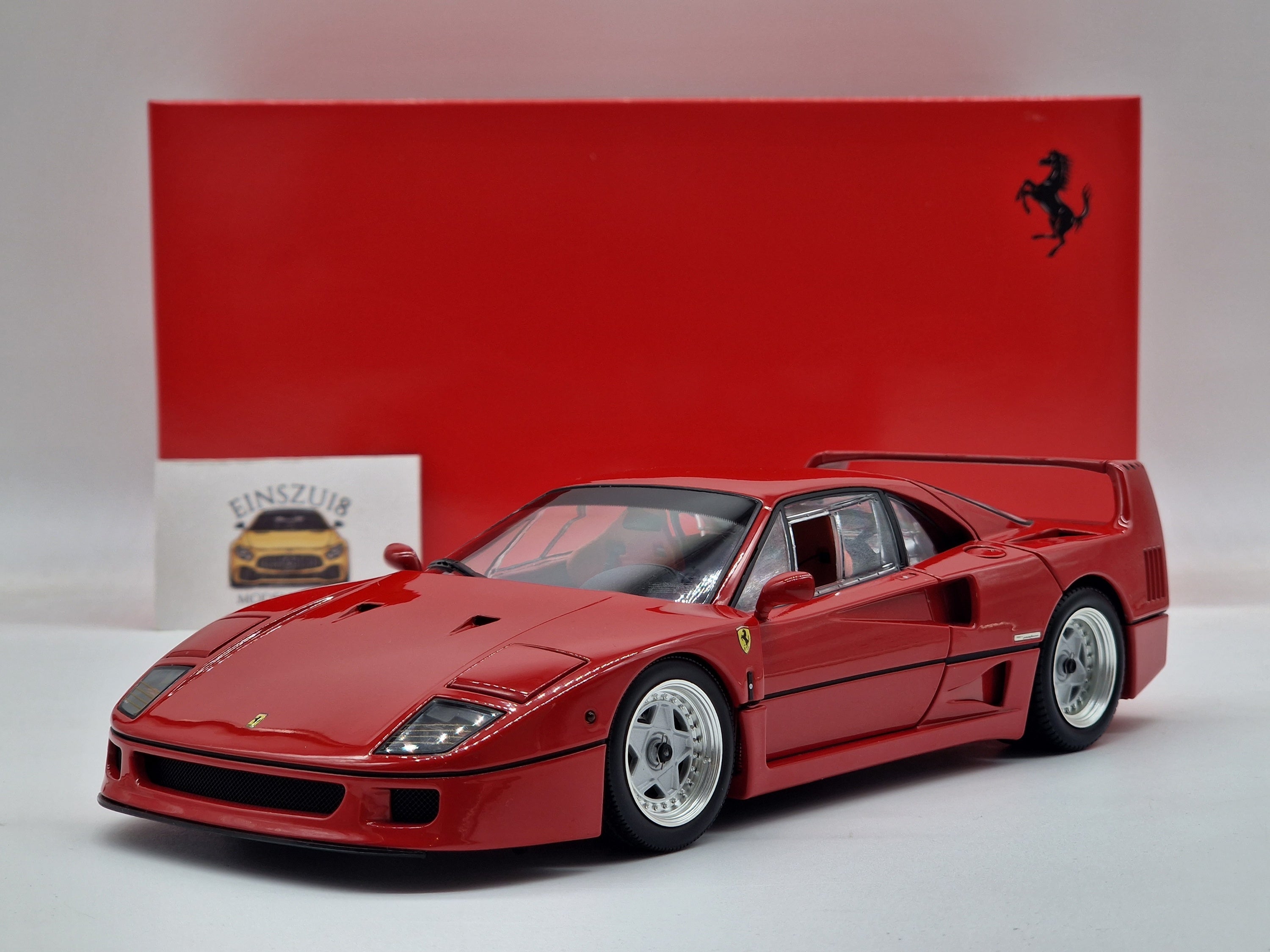 Ferrari F40 1987 Red / Lexan Windows *High-End-Model*