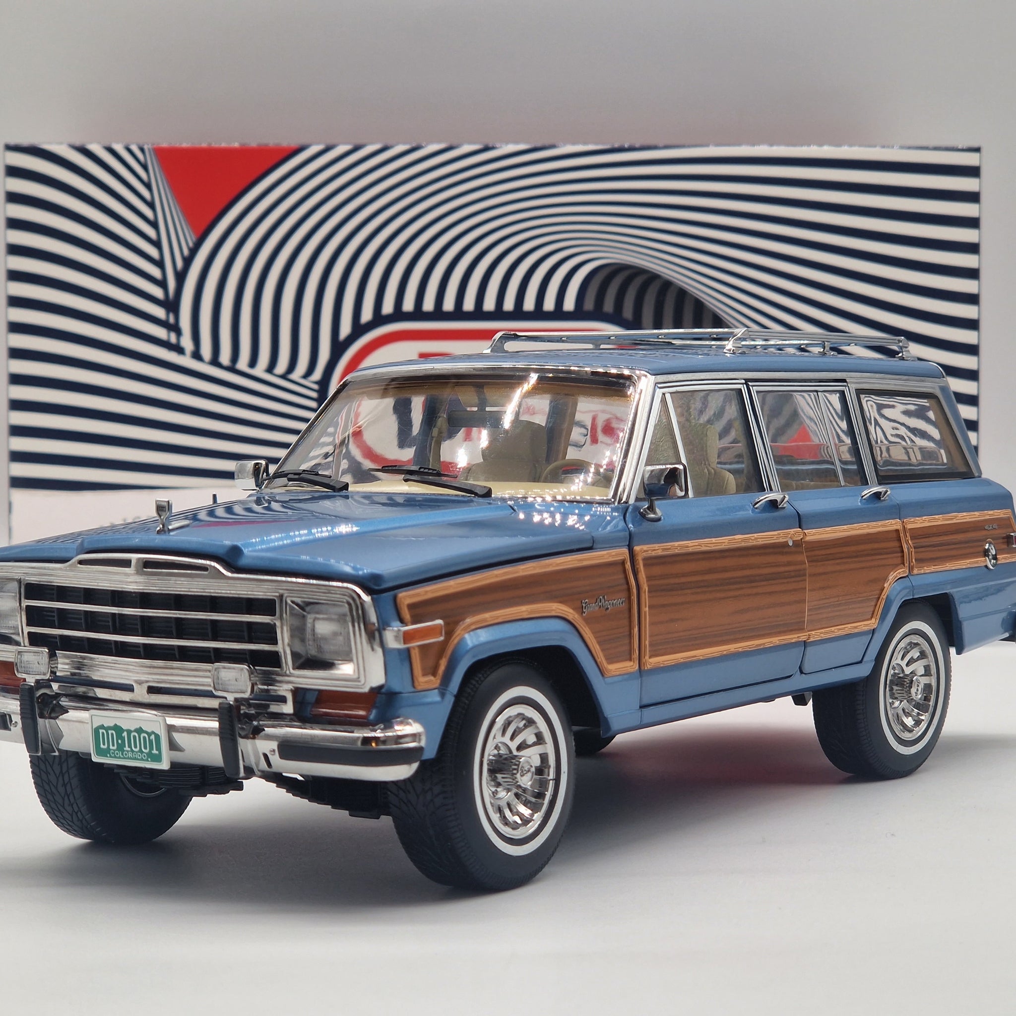 Jeep Grand Wagoneer 1989 Light Blue Metallic / Wood