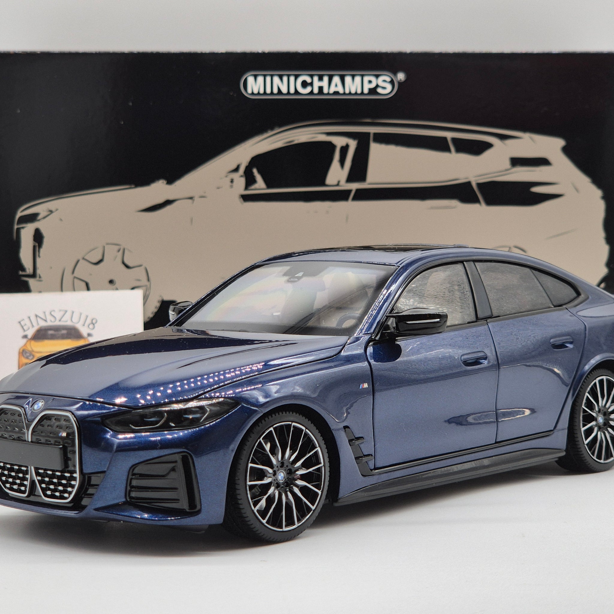 BMW i4 M50 2022 Blue Metallic (All Open)