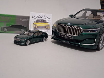 Set BMW Alpina B7 2022 Alpina Green 1:18 GT-Spirit & 1:64 MiniGT - 1 of 1