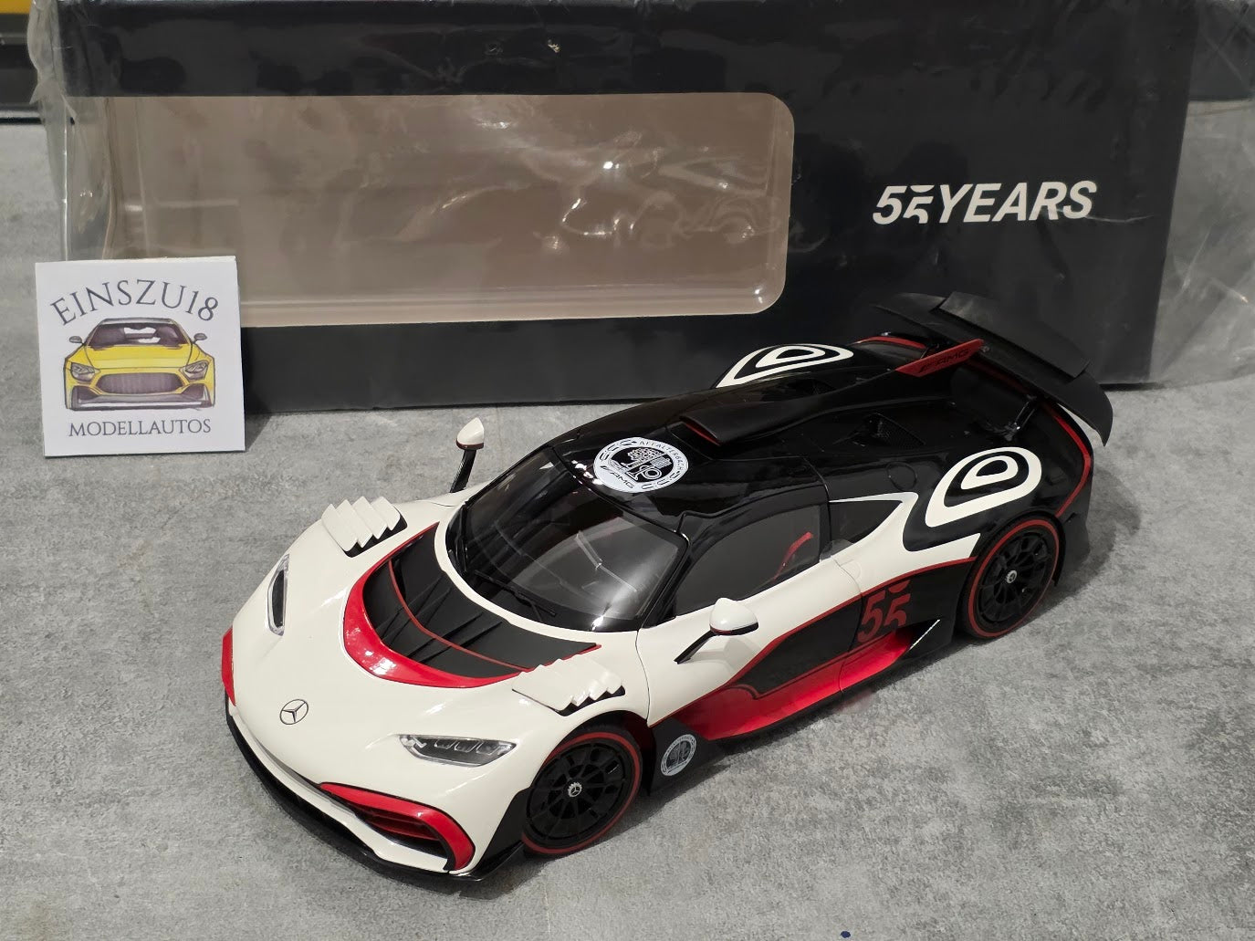 1:18 NZG Mercedes AMG ONE (C298) 55 years Anniversary Edition - Limited Edition