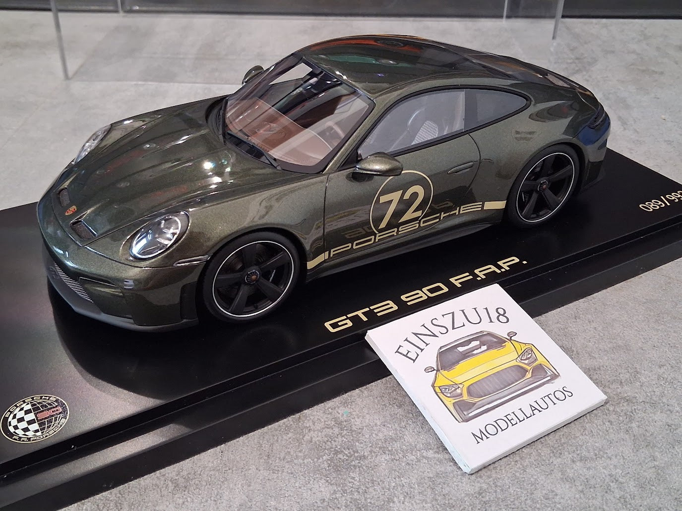 Porsche 911 GT3 90 F. A. Porsche (992.2) Green 1:18 – Limited Edition 992 pcs. - WAP0212030T90Y