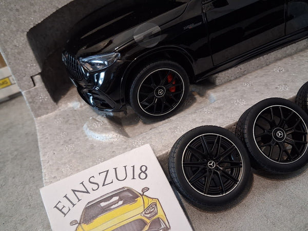 Mercedes-Benz AMG GLC63 Obsidian Black mit 2. Radsatz NZG - 111000050