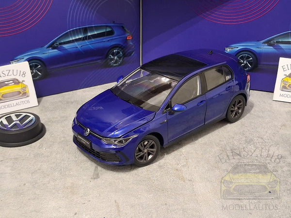 VW Golf VIII 8 (2020) DIGITAL R-LINE BLUE Modellauto China • B-Ware 1