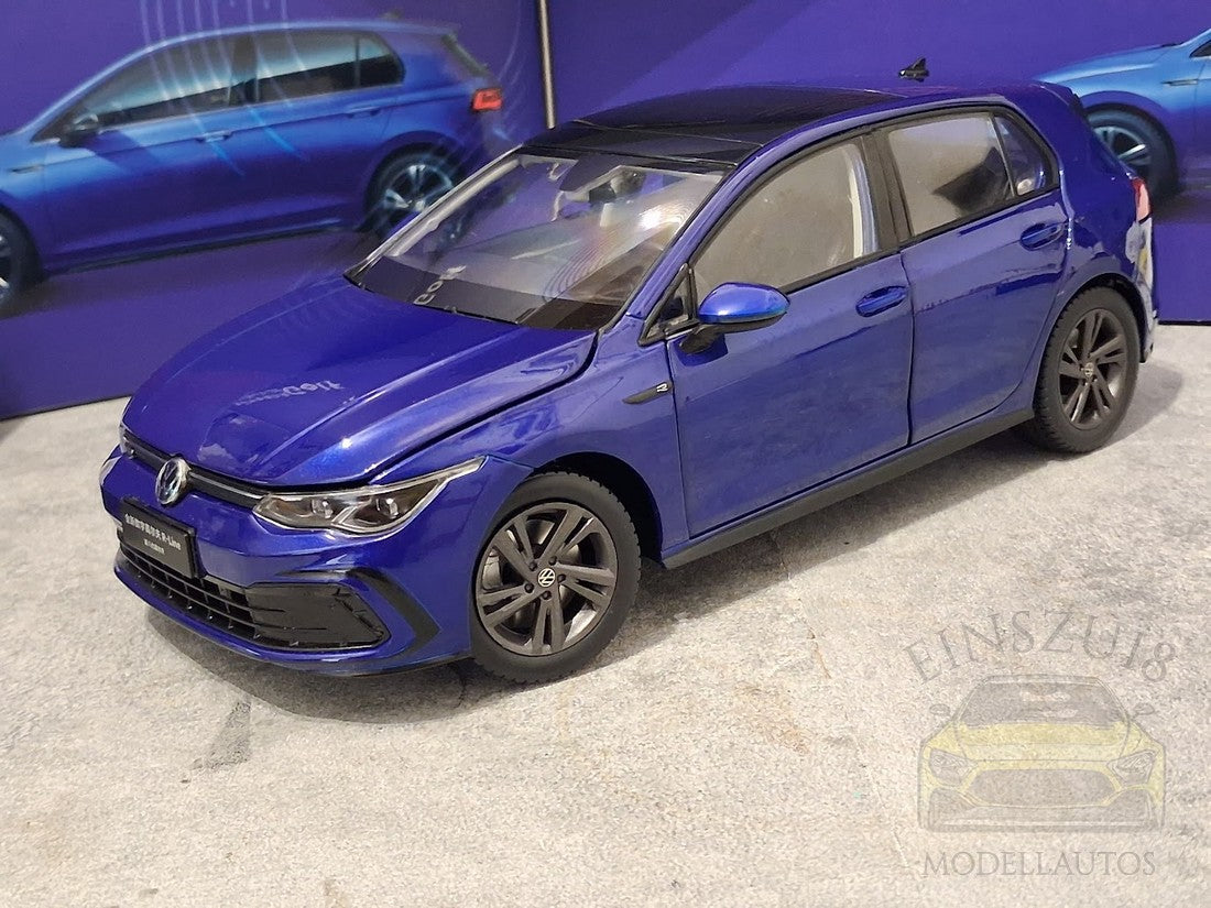 VW Golf VIII 8 (2020) DIGITAL R-LINE BLUE Modellauto China • B-Ware 1