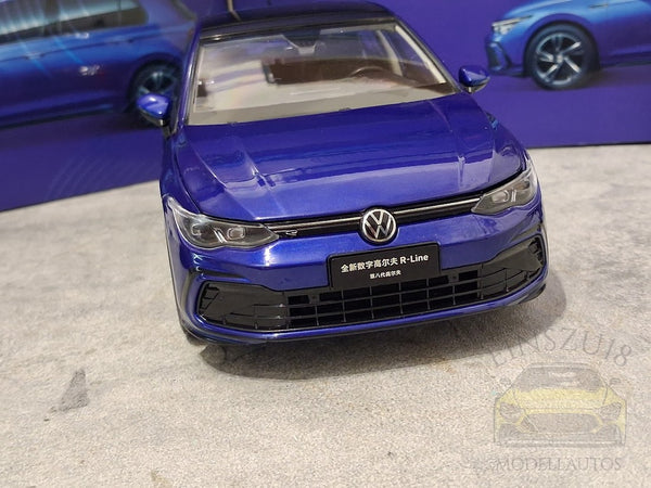 VW Golf VIII 8 (2020) DIGITAL R-LINE BLUE Modellauto China • B-Ware 1