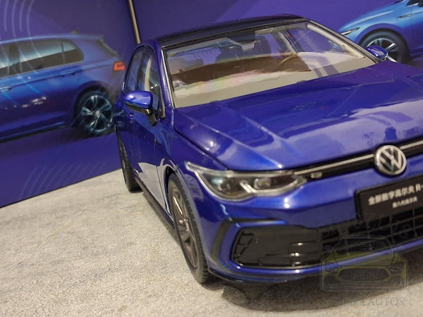 VW Golf VIII 8 (2020) DIGITAL R-LINE BLUE Modellauto China • B-Ware 1