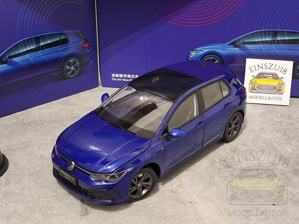 VW Golf VIII 8 (2020) DIGITAL R-LINE BLUE Modellauto China • B-Ware 1