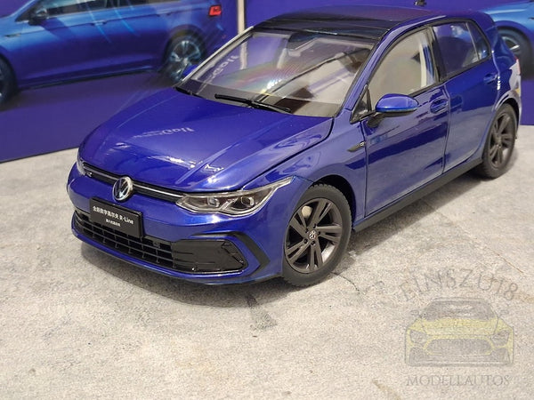 VW Golf VIII 8 (2020) DIGITAL R-LINE BLUE Modellauto China • B-Ware 2