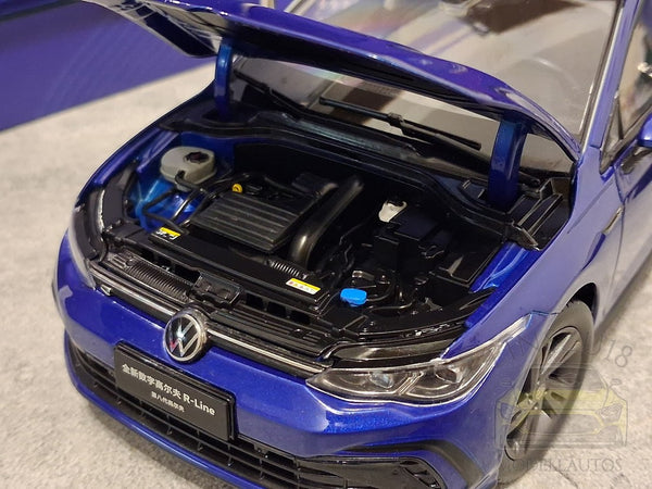 VW Golf VIII 8 (2020) DIGITAL R-LINE BLUE Modellauto China • B-Ware 2