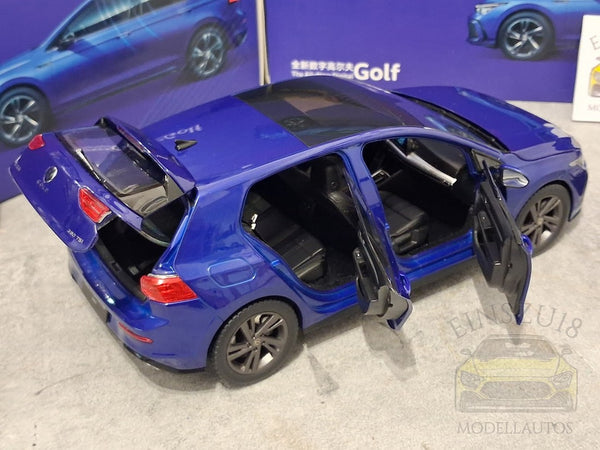 VW Golf VIII 8 (2020) DIGITAL R-LINE BLUE Modellauto China • B-Ware 2