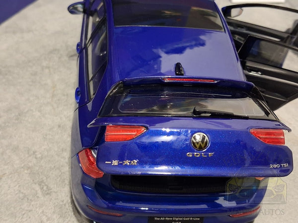 VW Golf VIII 8 (2020) DIGITAL R-LINE BLUE Modellauto China • B-Ware 2