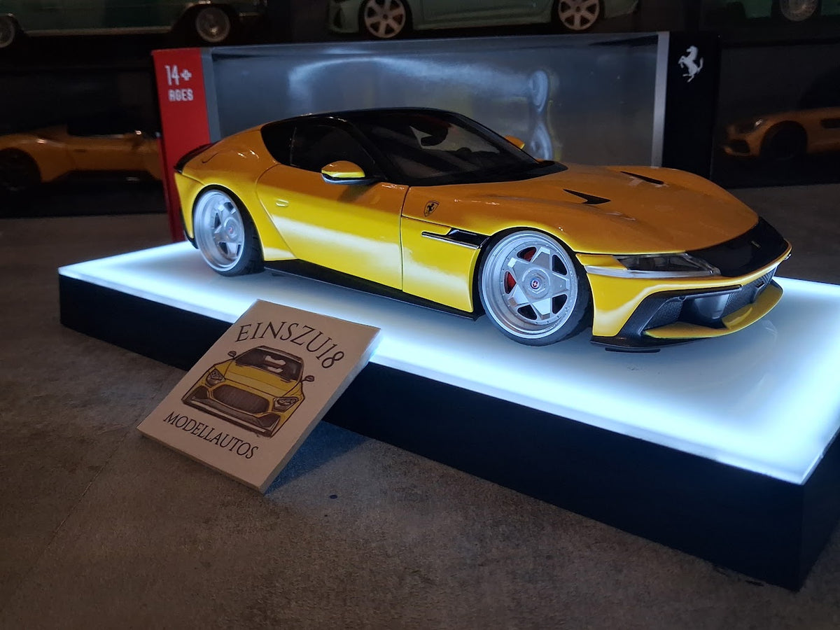 1 of 1 Polistil Ferrari 12Cilindri Giallo Modena HRE Style Wheels - 18FE02014-WB