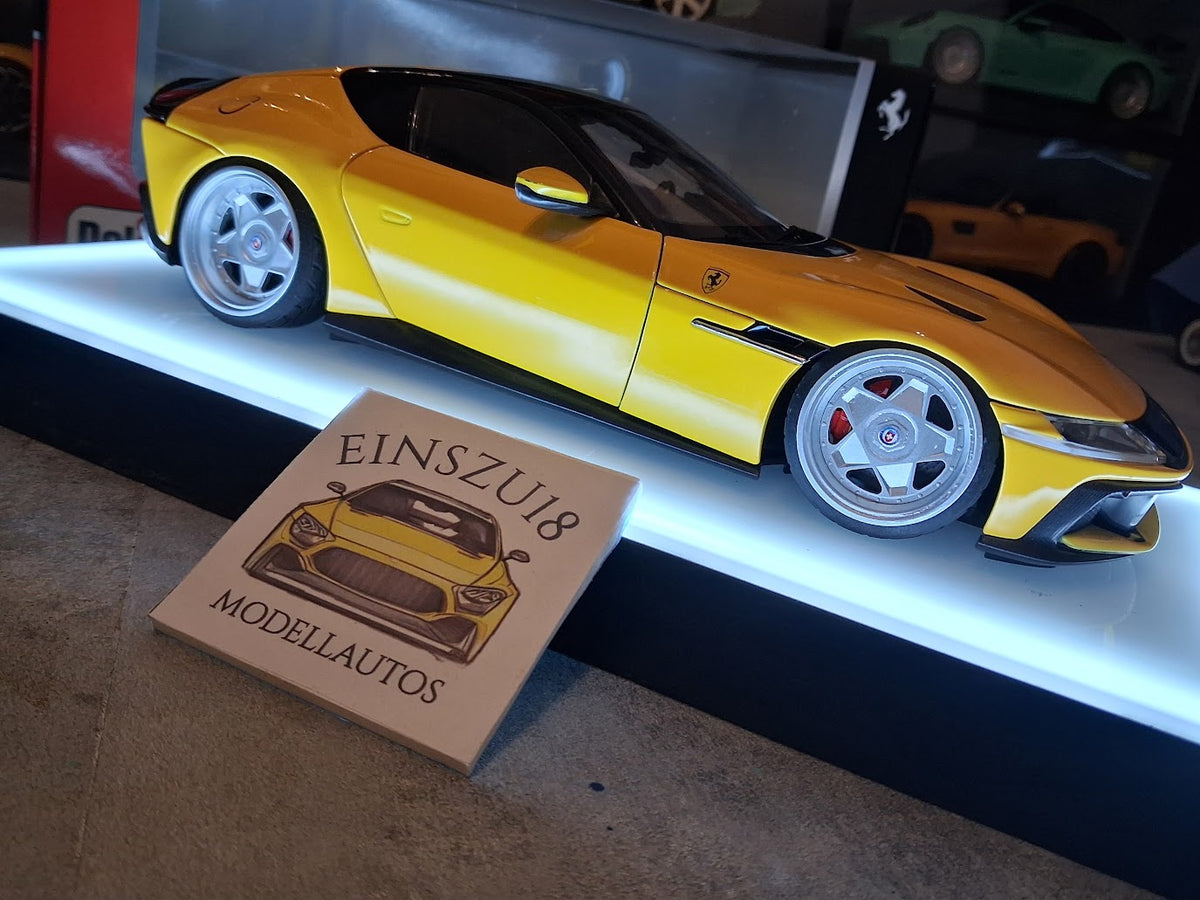 1 of 1 Polistil Ferrari 12Cilindri Giallo Modena HRE Style Wheels - 18FE02014-WB