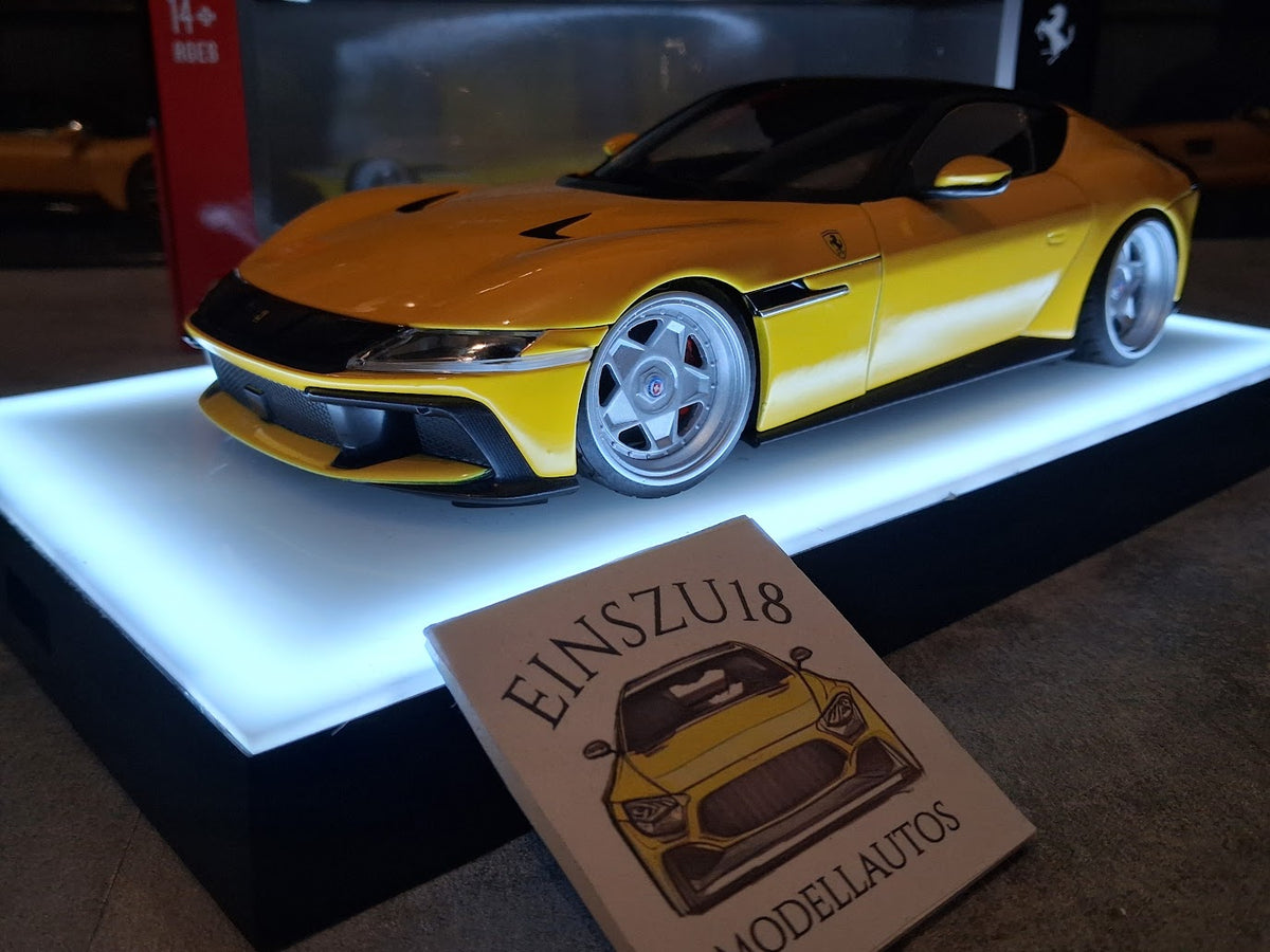 1 of 1 Polistil Ferrari 12Cilindri Giallo Modena HRE Style Wheels - 18FE02014-WB