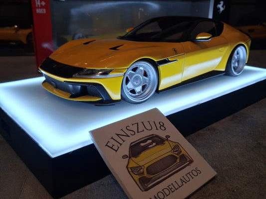 1 of 1 Polistil Ferrari 12Cilindri Giallo Modena HRE Style Wheels - 18FE02014-WB