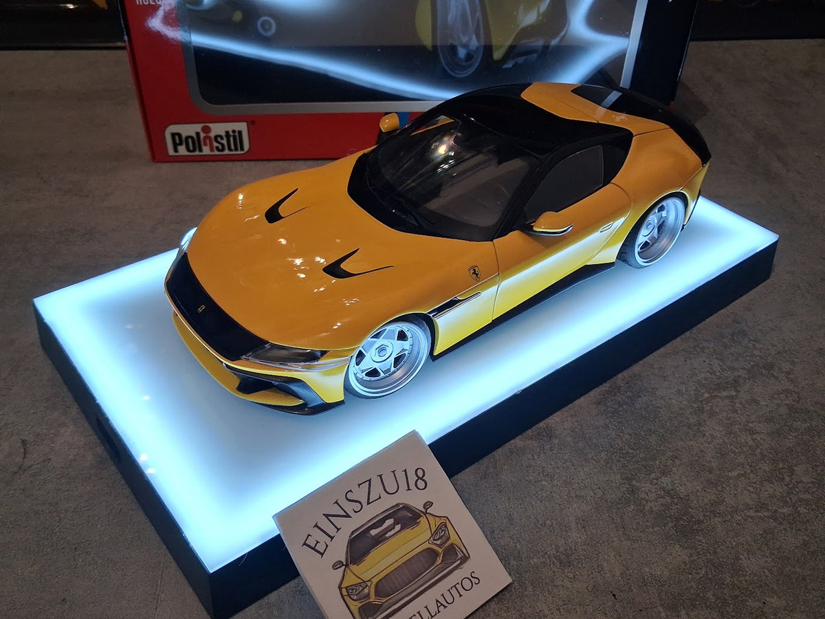 1 of 1 Polistil Ferrari 12Cilindri Giallo Modena HRE Style Wheels - 18FE02014-WB
