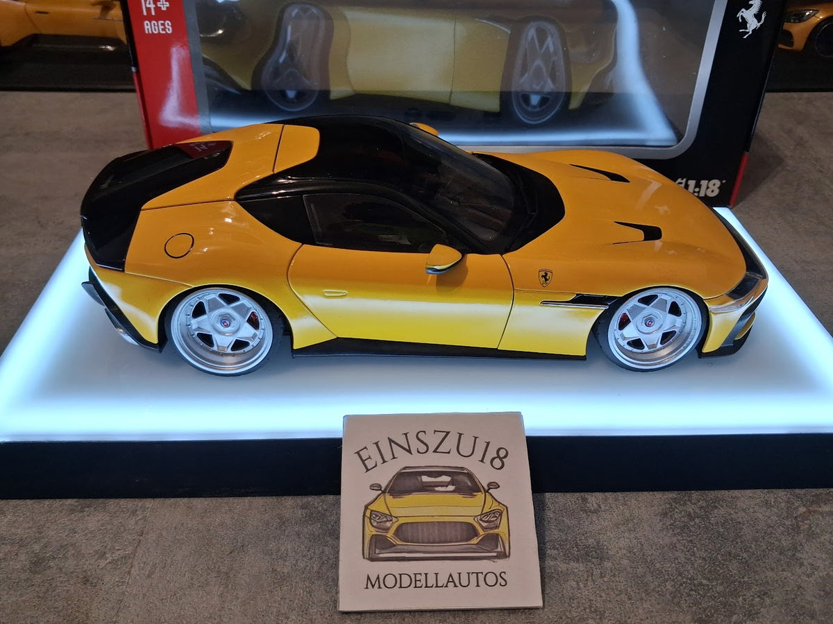 1 of 1 Polistil Ferrari 12Cilindri Giallo Modena HRE Style Wheels - 18FE02014-WB